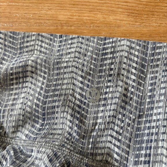 Lululemon Athletic Wunder Under HR Tight Yoga Pants 25” Jacquard Silver Size 6 - Picture 8 of 10